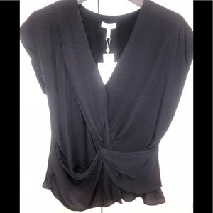 Jolie sleeveless blouse in midnight blue.